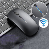 Ratón inalámbrico para computadora portátil Inphic PM1 Office Mute, mate, pantalla con batería, Bluetooth